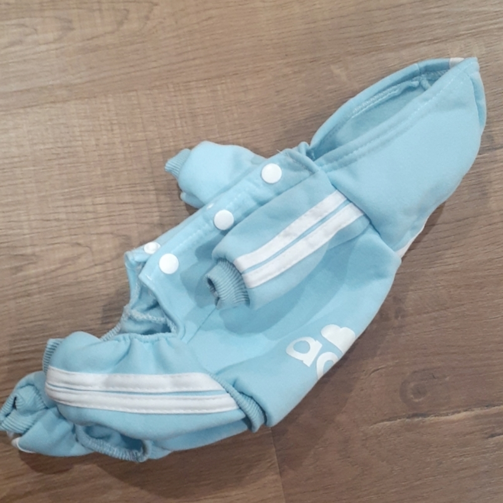 NWOT Blue Doggie Track Suit "Adidog" - Picture 4 of 7